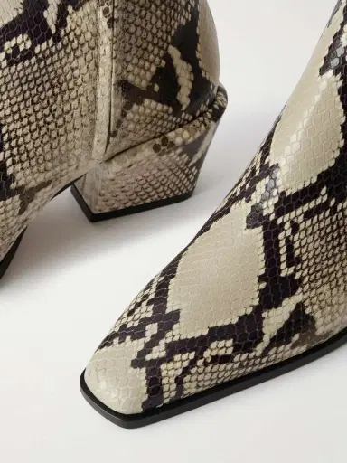 Paris Texas Bettina 50 Snake-effect Leather Ankle Boots | Thumbnail 4 Paris Texas Bettina 50 Snake-effect Leather Ankle Boots | Thumbnail 4