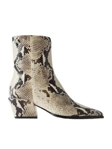 Paris Texas Bettina 50 Snake-effect Leather Ankle Boots | Thumbnail 1 Paris Texas Bettina 50 Snake-effect Leather Ankle Boots | Thumbnail 1