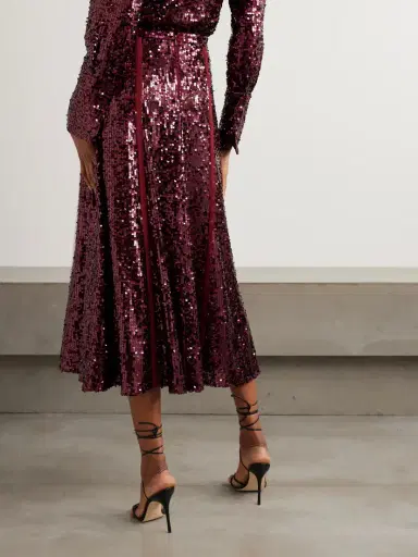 Erdem Crystal-embellished Sequined Crepe De Chine Shirt | Thumbnail 3 Erdem Crystal-embellished Sequined Crepe De Chine Shirt | Thumbnail 3