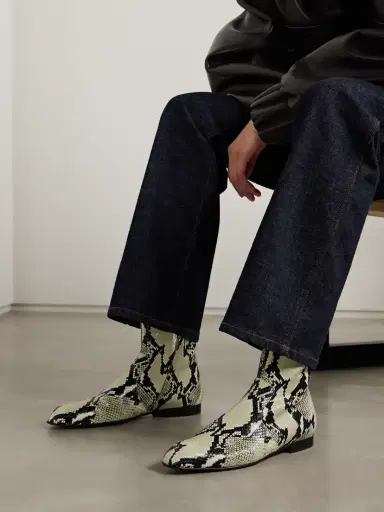 Khaite Colt Snake-effect Leather Ankle Boots | Thumbnail 2 Khaite Colt Snake-effect Leather Ankle Boots | Thumbnail 2