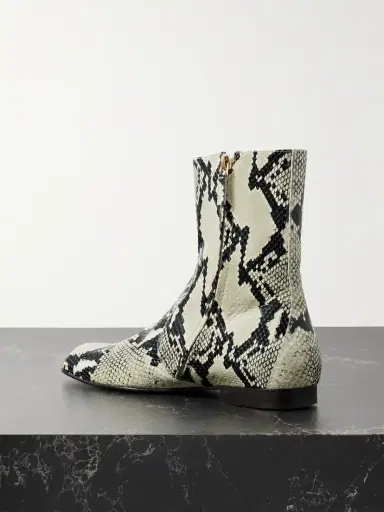 Khaite Colt Snake-effect Leather Ankle Boots | Thumbnail 3 Khaite Colt Snake-effect Leather Ankle Boots | Thumbnail 3