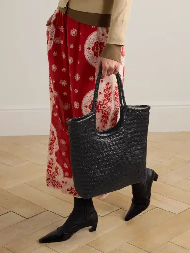 Dragon Diffusion Ns Diagonal Triple Jump Woven Leather Tote | Thumbnail 2 Dragon Diffusion Ns Diagonal Triple Jump Woven Leather Tote | Thumbnail 2