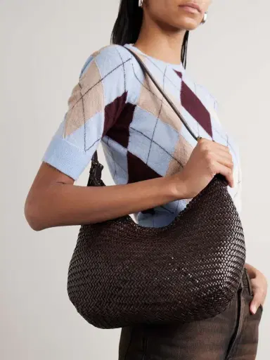 Dragon Diffusion Luna Mezza Woven Leather Shoulder Bag | Thumbnail 2 Dragon Diffusion Luna Mezza Woven Leather Shoulder Bag | Thumbnail 2