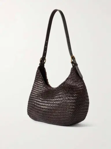 Dragon Diffusion Luna Mezza Woven Leather Shoulder Bag | Thumbnail 3 Dragon Diffusion Luna Mezza Woven Leather Shoulder Bag | Thumbnail 3