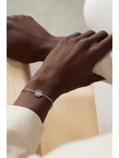 Marlo Laz Porte Bonheur 14-karat White Gold Diamond Bracelet | Thumbnail 2 Marlo Laz Porte Bonheur 14-karat White Gold Diamond Bracelet | Thumbnail 2