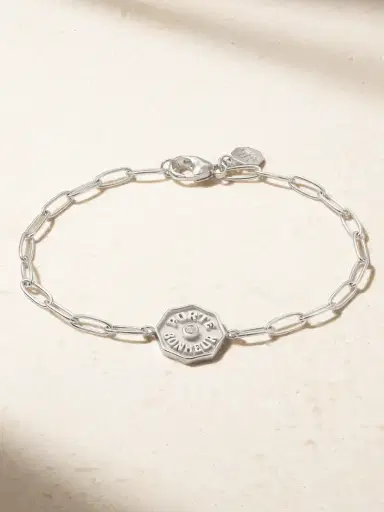 Marlo Laz Porte Bonheur 14-karat White Gold Diamond Bracelet | Thumbnail 1 Marlo Laz Porte Bonheur 14-karat White Gold Diamond Bracelet | Thumbnail 1