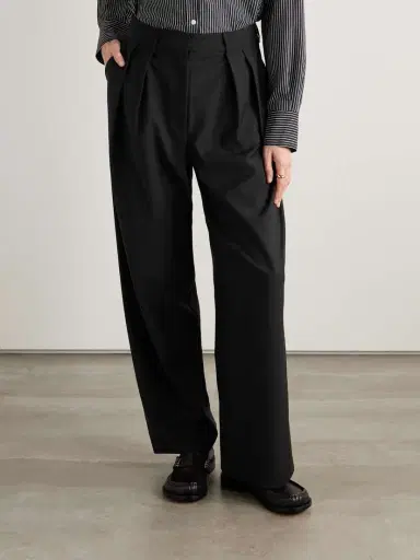 The Frankie Shop Ripley Pleated Crepe Wide-leg Pants | Thumbnail 3 The Frankie Shop Ripley Pleated Crepe Wide-leg Pants | Thumbnail 3