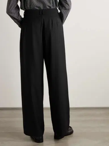 The Frankie Shop Ripley Pleated Crepe Wide-leg Pants | Thumbnail 4 The Frankie Shop Ripley Pleated Crepe Wide-leg Pants | Thumbnail 4