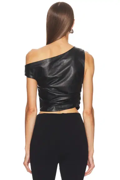 EZR Off Shoulder Leather Top | Thumbnail 4 EZR Off Shoulder Leather Top | Thumbnail 4