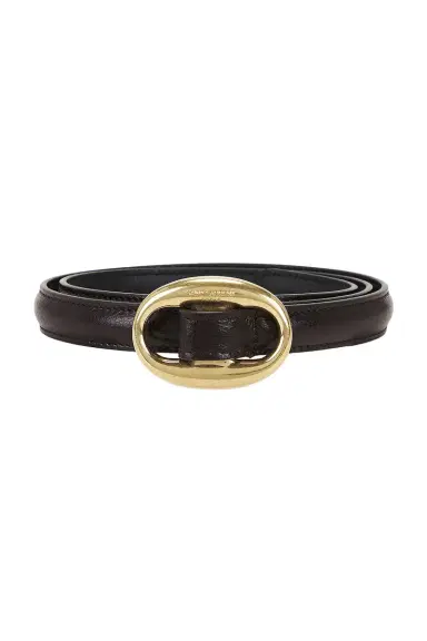 Saint Laurent Oval Buckle Thin Belt | Thumbnail 3 Saint Laurent Oval Buckle Thin Belt | Thumbnail 3