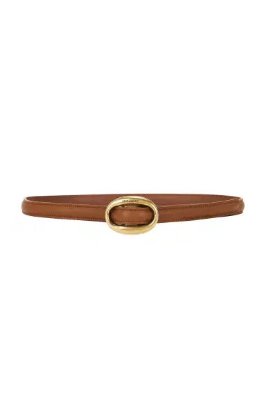 Saint Laurent Oval Buckle Thin Belt | Thumbnail 1 Saint Laurent Oval Buckle Thin Belt | Thumbnail 1