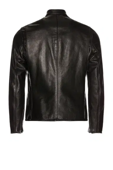 Schott Waxed Natural Pebbled Cowhide Cafe Leather Jacket | Thumbnail 3 Schott Waxed Natural Pebbled Cowhide Cafe Leather Jacket | Thumbnail 3