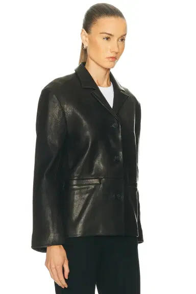 GRLFRND Marlo Leather Blazer | Thumbnail 5 GRLFRND Marlo Leather Blazer | Thumbnail 5