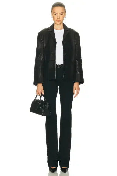 GRLFRND Marlo Leather Blazer | Thumbnail 7 GRLFRND Marlo Leather Blazer | Thumbnail 7