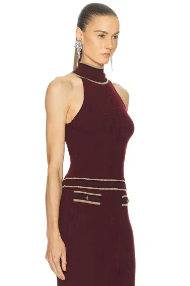 Alessandra Rich High Neck Top | Thumbnail 2 Alessandra Rich High Neck Top | Thumbnail 2