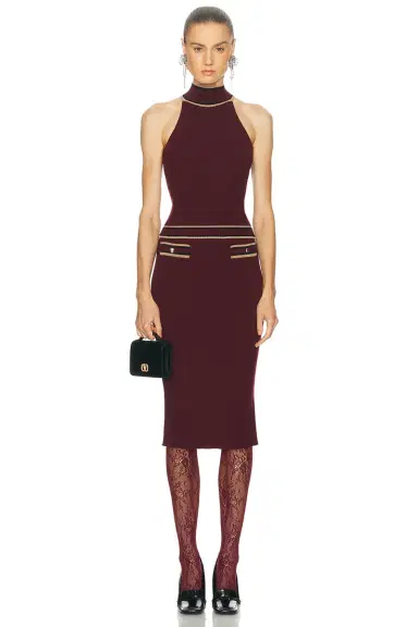 Alessandra Rich High Neck Top | Thumbnail 4 Alessandra Rich High Neck Top | Thumbnail 4