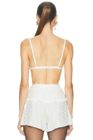 Alessandra Rich Silk Bra Top | Thumbnail 3 Alessandra Rich Silk Bra Top | Thumbnail 3