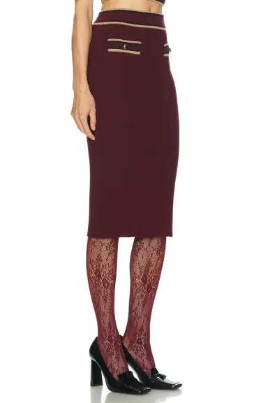 Alessandra Rich Midi Skirt | Thumbnail 2 Alessandra Rich Midi Skirt | Thumbnail 2