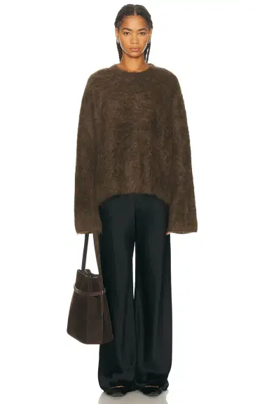 Toteme Boxy Alpaca Knit Sweater | Thumbnail 4 Toteme Boxy Alpaca Knit Sweater | Thumbnail 4