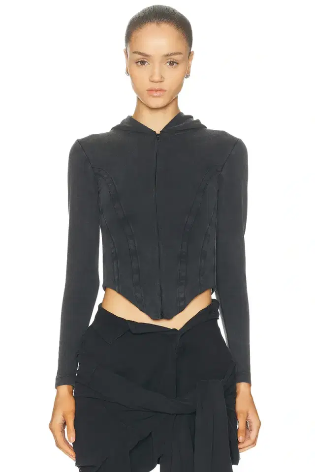 Corseted Zip Up Hoodie Corseted Zip Up Hoodie