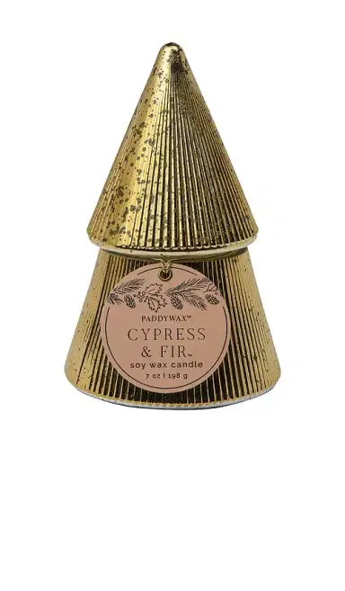 Paddywax Cypress & Fir 7oz Gold Candle | Thumbnail 1 Paddywax Cypress & Fir 7oz Gold Candle | Thumbnail 1