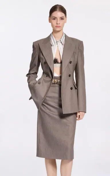 Elie Saab Cotton Twill Blazer | Thumbnail 3 Elie Saab Cotton Twill Blazer | Thumbnail 3
