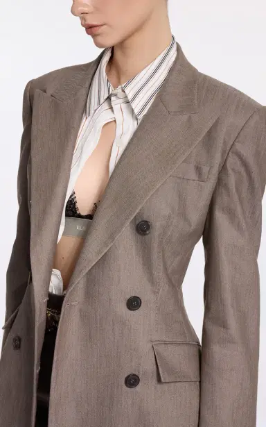 Elie Saab Cotton Twill Blazer | Thumbnail 5 Elie Saab Cotton Twill Blazer | Thumbnail 5