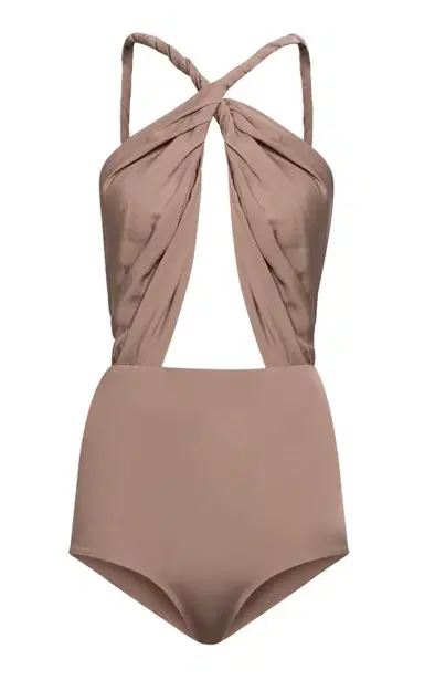 Elie Saab Double Georgette Bodysuit | Thumbnail 1 Elie Saab Double Georgette Bodysuit | Thumbnail 1