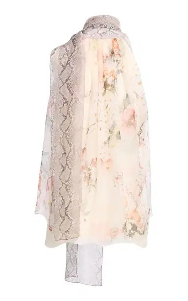 Elie Saab Print Chiffon Top | Thumbnail 6 Elie Saab Print Chiffon Top | Thumbnail 6