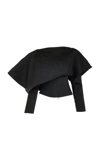 A.W.A.K.E. MODE Folded Flax-Blend Top | Thumbnail 1 A.W.A.K.E. MODE Folded Flax-Blend Top | Thumbnail 1