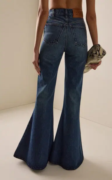A.W.A.K.E. MODE Mirror Rigid High-Rise Flared Jeans | Thumbnail 4 A.W.A.K.E. MODE Mirror Rigid High-Rise Flared Jeans | Thumbnail 4