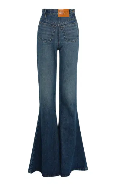 A.W.A.K.E. MODE Mirror Rigid High-Rise Flared Jeans | Thumbnail 1 A.W.A.K.E. MODE Mirror Rigid High-Rise Flared Jeans | Thumbnail 1