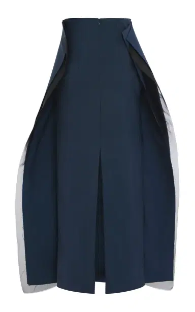 A.W.A.K.E. MODE Panelled Silk-Wool Midi Skirt | Thumbnail 5 A.W.A.K.E. MODE Panelled Silk-Wool Midi Skirt | Thumbnail 5