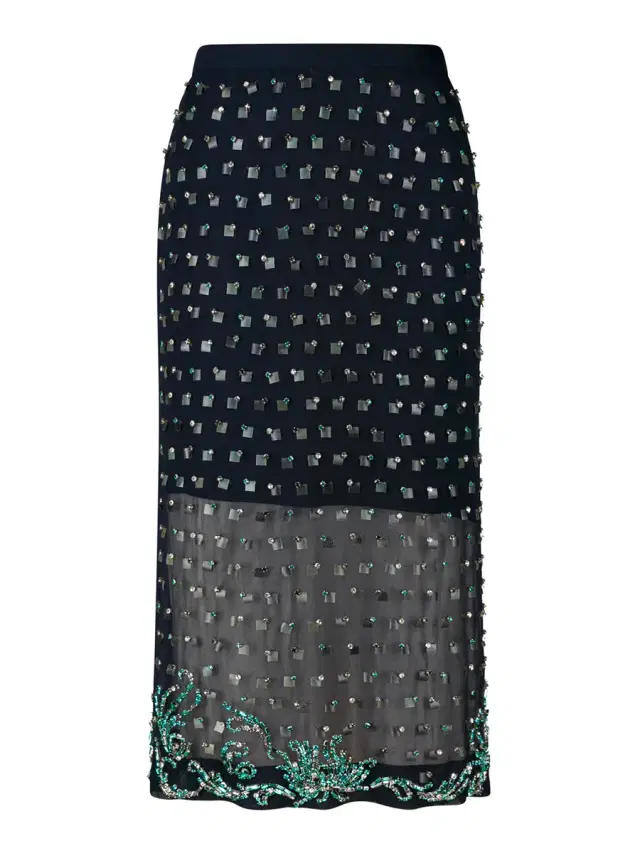 Dries Van Noten Sokna Embellished Skirt