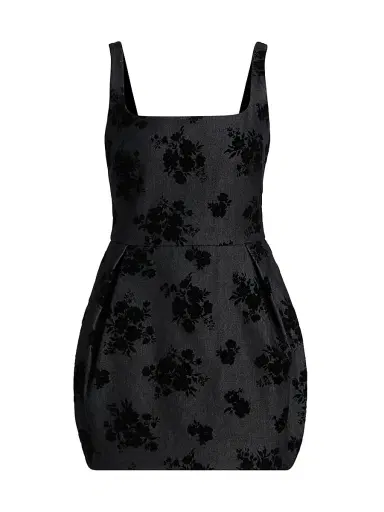 Amanda Uprichard Women's Regency Bell Skirt Minidress - Indigo | Thumbnail 1 Amanda Uprichard Women's Regency Bell Skirt Minidress - Indigo | Thumbnail 1