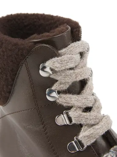 Stuart Weitzman Women's Hudson 40MM Lite Lace-Up Booties - Walnut | Thumbnail 6 Stuart Weitzman Women's Hudson 40MM Lite Lace-Up Booties - Walnut | Thumbnail 6
