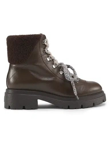Stuart Weitzman Women's Hudson 40MM Lite Lace-Up Booties - Walnut | Thumbnail 1 Stuart Weitzman Women's Hudson 40MM Lite Lace-Up Booties - Walnut | Thumbnail 1