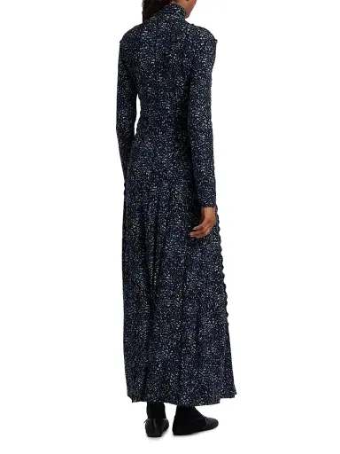 Proenza Schouler White Label Women's Mabel Printed Jersey Maxi Dress - Navy Multi | Thumbnail 5 Proenza Schouler White Label Women's Mabel Printed Jersey Maxi Dress - Navy Multi | Thumbnail 5