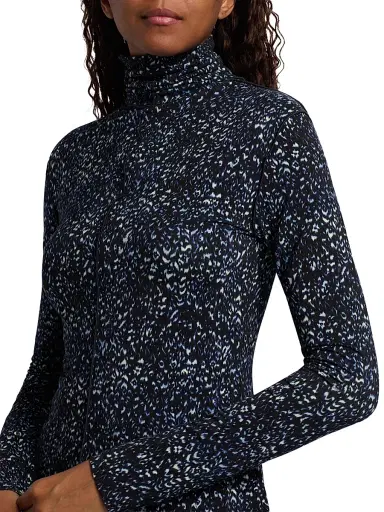 Proenza Schouler White Label Women's Audrey Cheetah Print Top - Navy Multi | Thumbnail 6 Proenza Schouler White Label Women's Audrey Cheetah Print Top - Navy Multi | Thumbnail 6