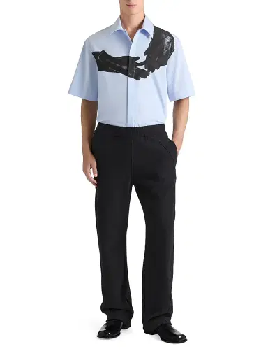 Givenchy Men's Couture Seam Joggers in Fleece - Black | Thumbnail 4 Givenchy Men's Couture Seam Joggers in Fleece - Black | Thumbnail 4