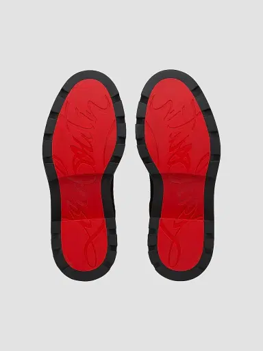 Christian Louboutin Men's Devon College Leather Boots - Cafe | Thumbnail 4 Christian Louboutin Men's Devon College Leather Boots - Cafe | Thumbnail 4