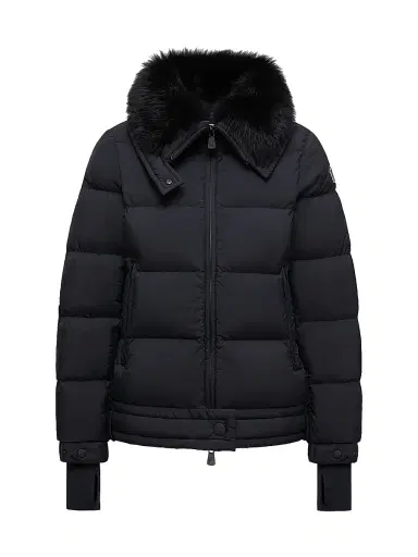 Moncler Grenoble Women's Arabbas Ski Jacket with Shearling Trim - Black - Size Large | Thumbnail 1 Moncler Grenoble Women's Arabbas Ski Jacket with Shearling Trim - Black - Size Large | Thumbnail 1