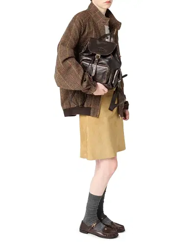 Miu Miu Women's Leather Backpack | Thumbnail 2 Miu Miu Women's Leather Backpack | Thumbnail 2
