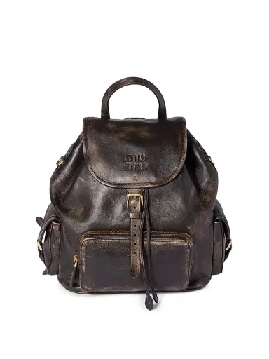 Miu Miu Women's Leather Backpack | Thumbnail 1 Miu Miu Women's Leather Backpack | Thumbnail 1