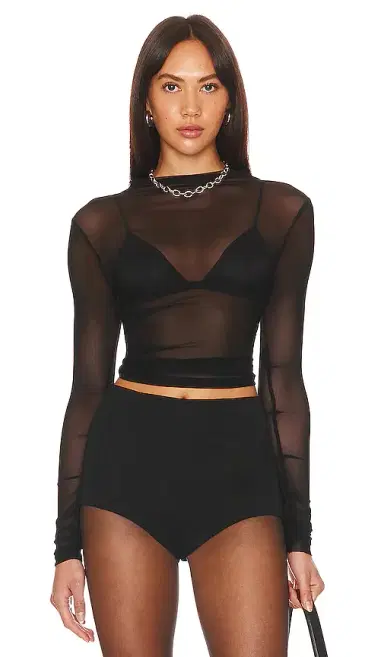 superdown Eliza Sheer Mesh Top | Thumbnail 1 superdown Eliza Sheer Mesh Top | Thumbnail 1