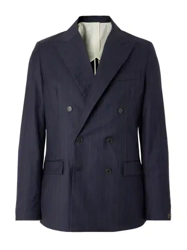 A Kind Of Guise Double-Breasted Pinstriped Virgin Wool Blazer - Men | Thumbnail 1 A Kind Of Guise Double-Breasted Pinstriped Virgin Wool Blazer - Men | Thumbnail 1