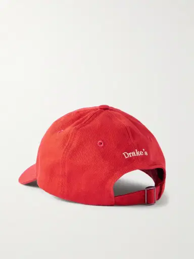 Drake's HIM Embroidered Cotton-Twill Baseball Cap - Men | Thumbnail 3 Drake's HIM Embroidered Cotton-Twill Baseball Cap - Men | Thumbnail 3