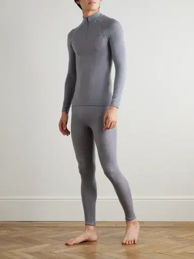 FALKE Printed Virgin Wool-Blend Ski Tights - Men | Thumbnail 2 FALKE Printed Virgin Wool-Blend Ski Tights - Men | Thumbnail 2