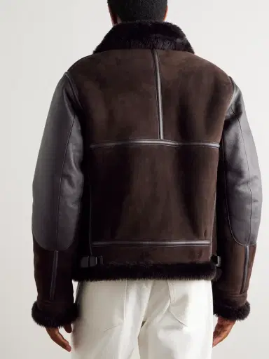 Ralph Lauren Purple Label Lutton Aviator Leather-Trimmed Shearling Jacket - Men | Thumbnail 4 Ralph Lauren Purple Label Lutton Aviator Leather-Trimmed Shearling Jacket - Men | Thumbnail 4