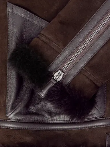 Ralph Lauren Purple Label Lutton Aviator Leather-Trimmed Shearling Jacket - Men | Thumbnail 6 Ralph Lauren Purple Label Lutton Aviator Leather-Trimmed Shearling Jacket - Men | Thumbnail 6